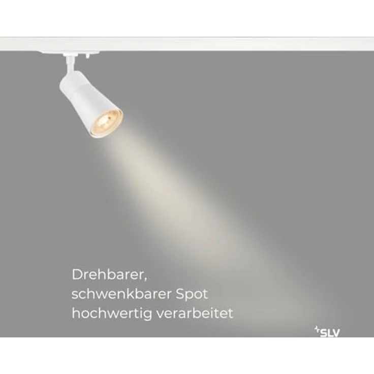 SLV PURI 2.0 Cone, 1~ Spot, GU10, 1x max. 6W, weiß - Leuchten mit 1 Phasen Adapter – Bild 3
