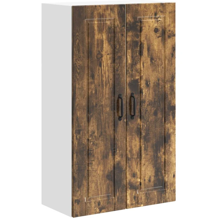 vidaXL Wandschrank PORTO Räuchereiche 60 x 31 x 100 cm Holzwerkstoff 885490 – Bild 2
