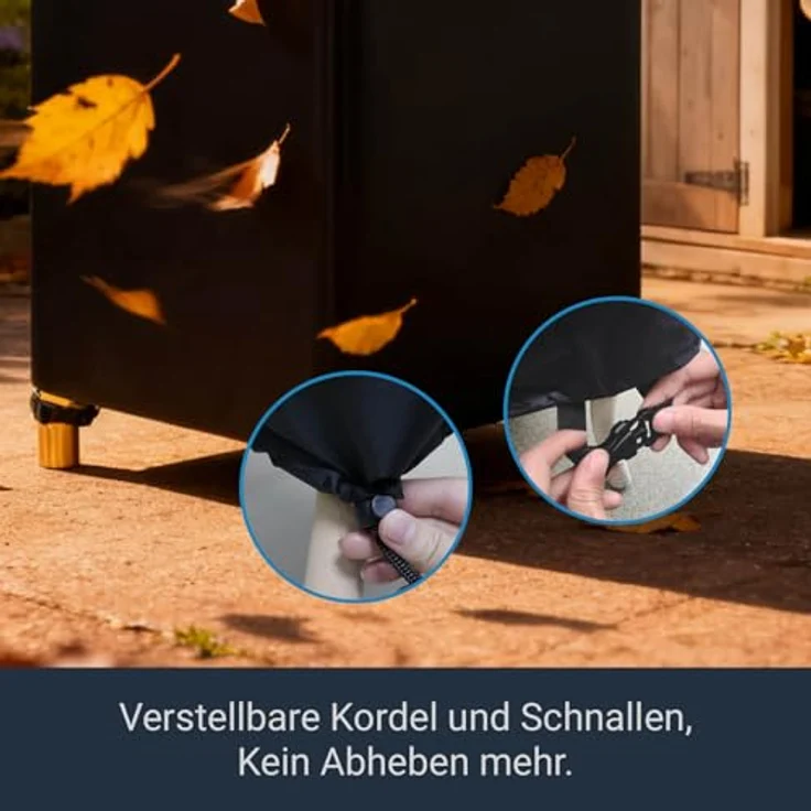 Awnic Gartenstuhl Schutzhülle Abdeckung, 210D Stuhlüberzug Stuhlhüllen Polyester Gewebe Wasserdicht Reißfest 65X75X85X120cm – Bild 7