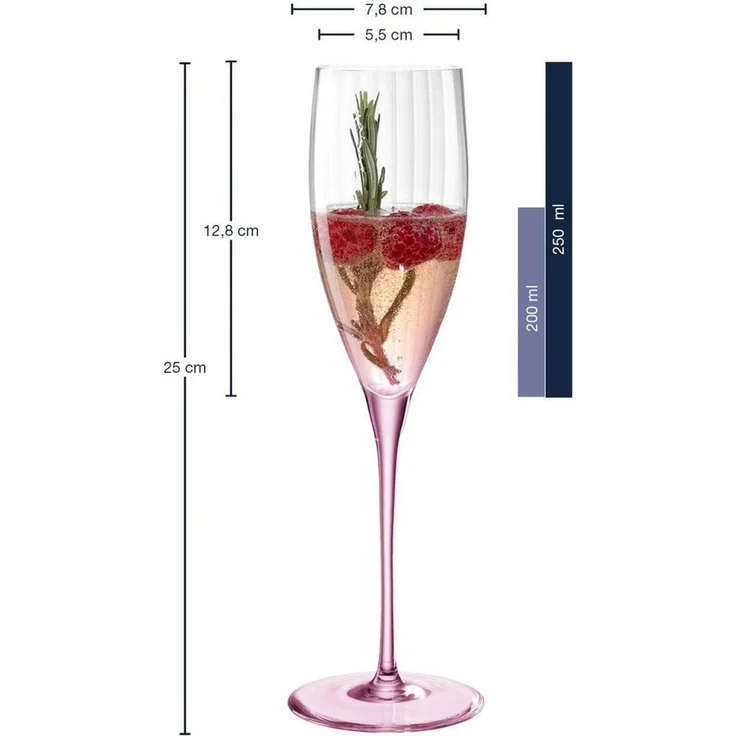 LEONARDO Sektglas Poesia, Kristallglas, 6 Prossecogläser, Spülmaschinenfest, Farbe Rosé – Bild 4
