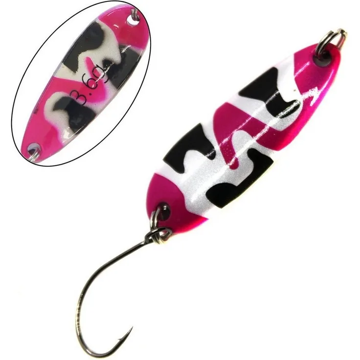 Paladin Trout Spoon Camo camoflage-pink-schwarz-weiß 3,6g