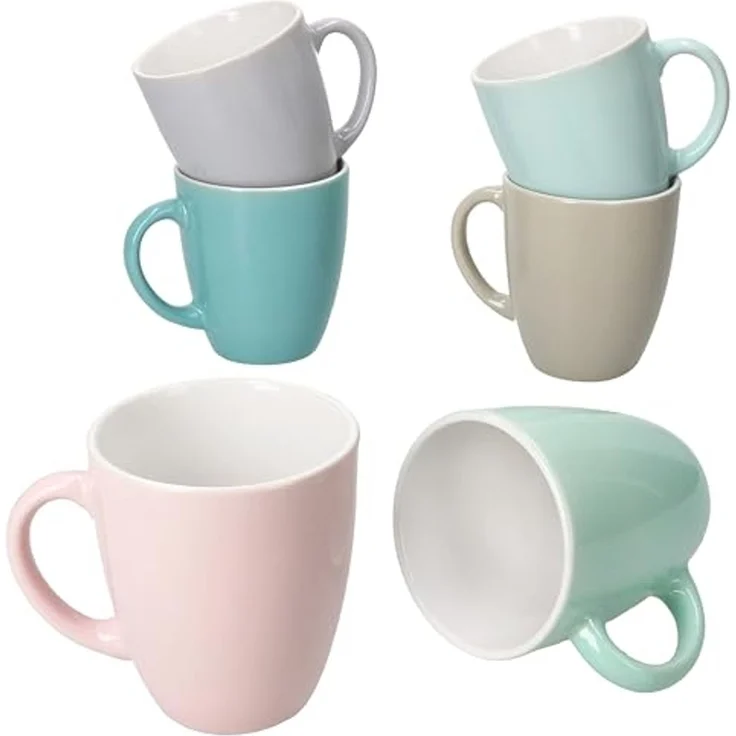MamboCat Becher MamboCat MAI 6er Set Mokkabecher Keramik Pastellfarben Espresso, Keramik – Bild 2