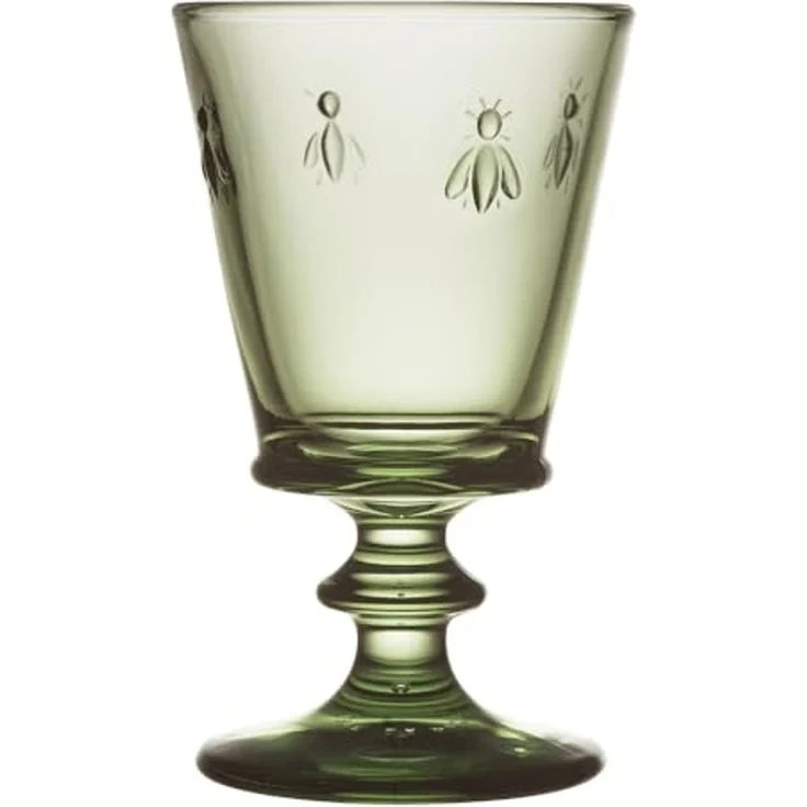 La Rochère Biene Abeille Weinglas 240 ml 6er Set - Olivengrün – Bild 1
