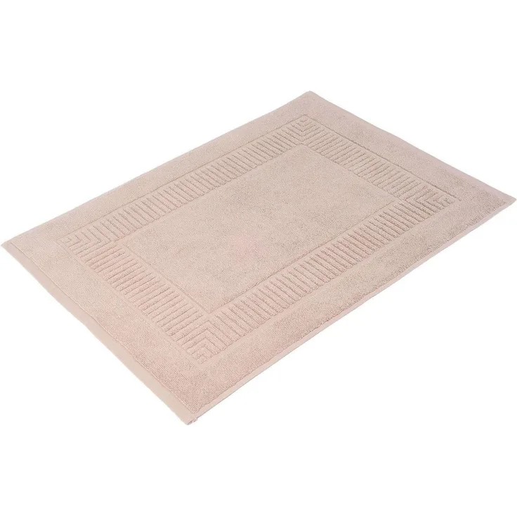 Gözze Badematte BIO Frottier, Höhe 7 mm, beidseitig nutzbar, fußbodenheizungsgeeignet, Baumwolle (Bio-Baumwolle), rechteckig, Badvorleger, Frottier-Qualität, mit Bordüre