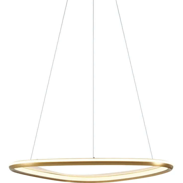 QAZQA Design-Hängeleuchte Gold Organico, 3-Stufen-Dimmbar, LED, für Innenbeleuchtung