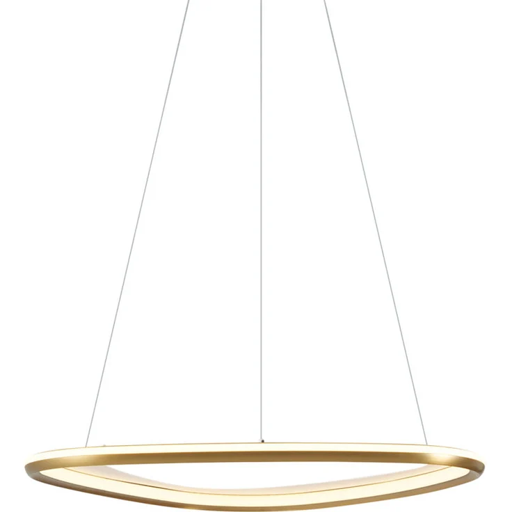 QAZQA Design-Hängeleuchte Gold Organico, 3-Stufen-Dimmbar, LED, für Innenbeleuchtung
