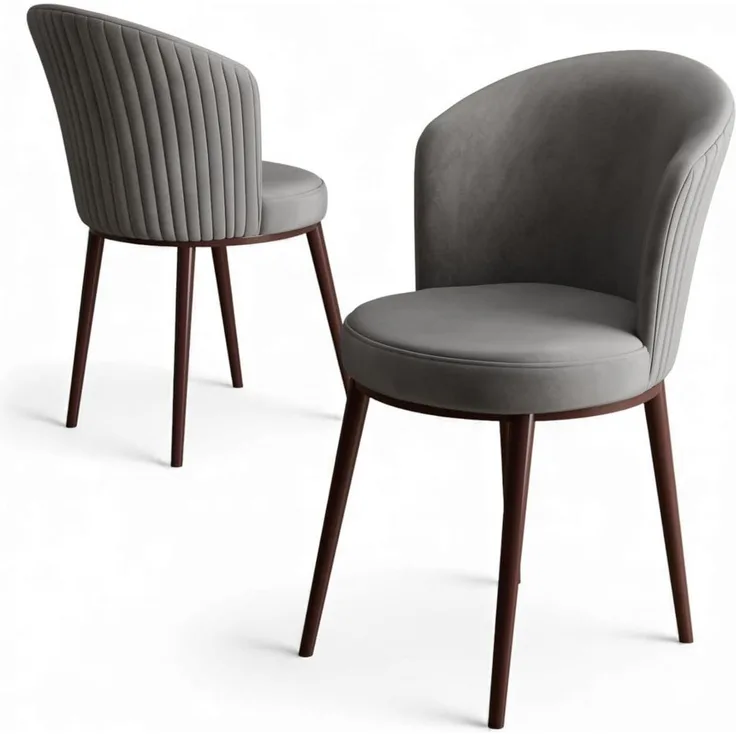Skye Decor 'Risa - Grey, Brown' Stuhlset (6-teilig), Grau / Braun, 45 x 87 x 41 cm