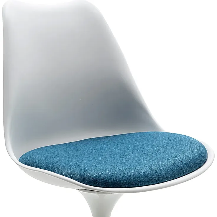 Vente-unique - XAFY Stuhl Plastik BlauWeiß - B 56,5 cm x H 82 cm x L 49 cm – Bild 6