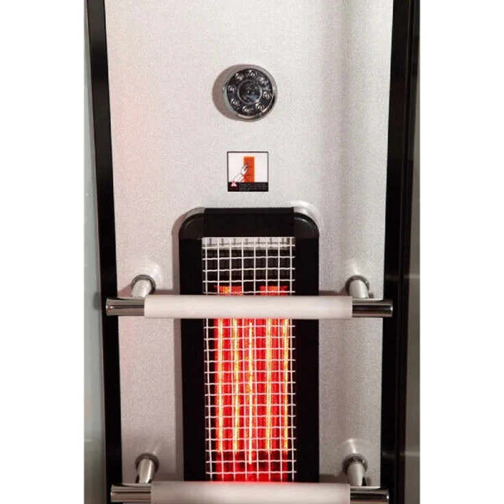 XXL Luxus LED Dampfdusche +Infrarotsauna Kombi 145x90 Infrarot Sauna-Wärmekabine – Bild 2