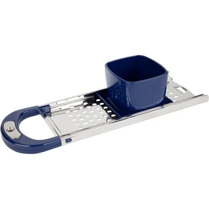 EUROHOME Spätzlehobel Edelstahl Spätzlereibe mit Nasen mit Kunststoffgriff, Edelstahl, (1-St, Spätzlehobel 33 x 11 x 6,3 cm), Spätzlepresse runde Löcher - Reibe mit Trichter – Bild 4