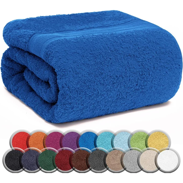 NatureMark SAUNATUCH/Badetuch – Premium Qualität 80x200 cm – Sauna-Handtuch 100% Baumwolle – Farbe: Royal Blau