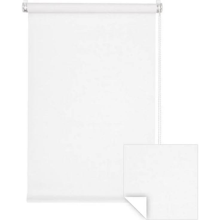 Verdunklungsrollo Klemmfix Verdunkelungsrollo 50x150 cm weiß [Stoffbreite: 47cm], Victoria M, blickdicht, ohne Bohren, freihängend, Klemmfix, mit Kindersicherung, für Fenster und Türen, Sonnenschutz Sichtschutz – Bild 1