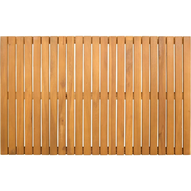 vidaXL Badematte Uni Braun 80 x 50 cm Holz 42025256 – Bild 3