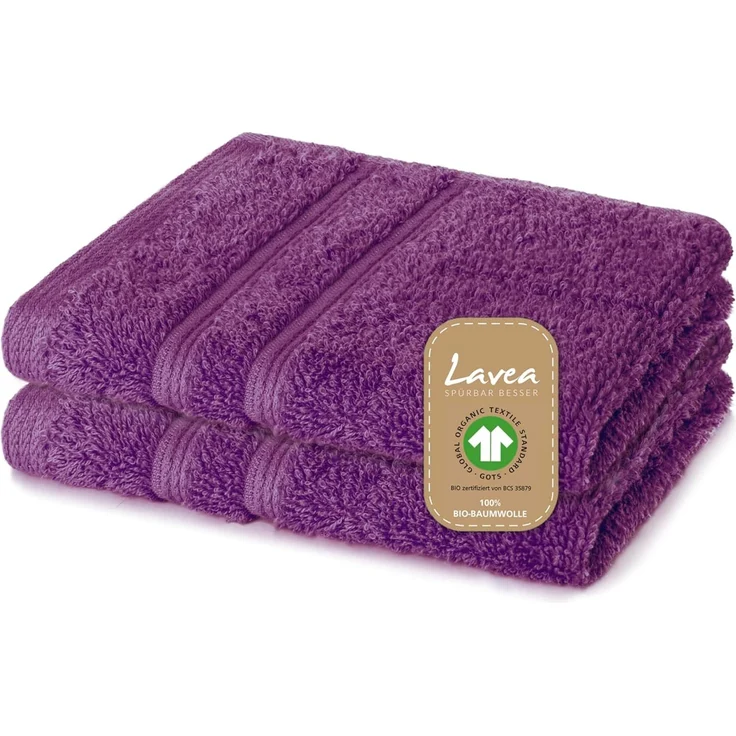 Lavea Seiftuch Bali, 30x30cm aus 100% Bio-Baumwolle, einzigartig weiche Seiftücher mit Aufhänger (Set, 2-St), hochwertige und nachhaltige Premium Waschlappen - schonende Reinigung – Bild 1