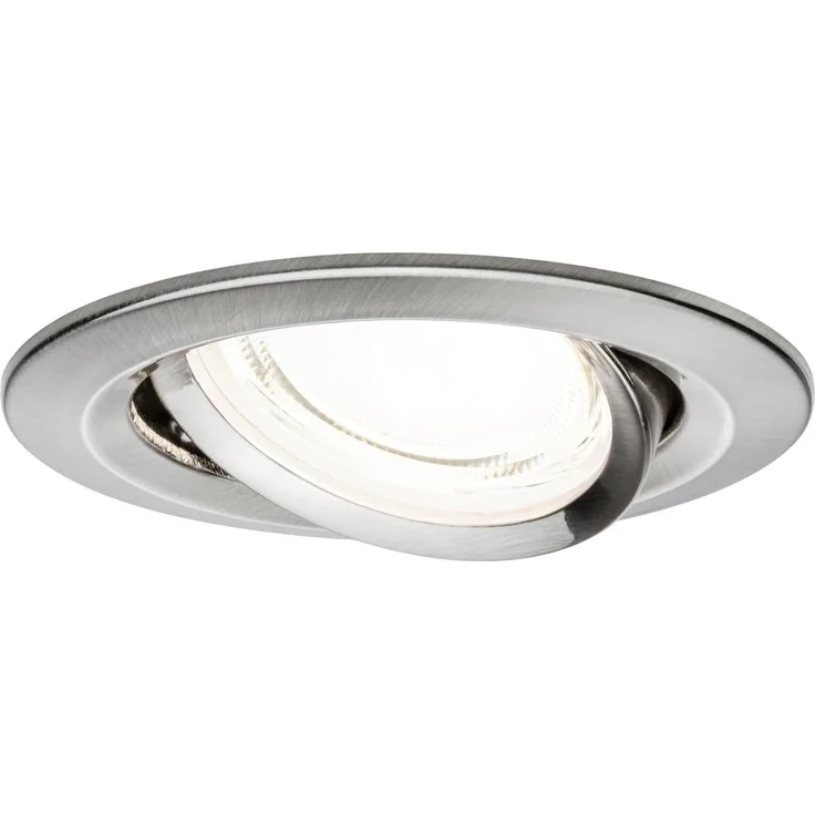 LED Einbauleuchte Nova Coin 3er-Set rund 84mm 50° 3x2,8W 3x505lm 230V 4000K Eisen gebürstet – Bild 10