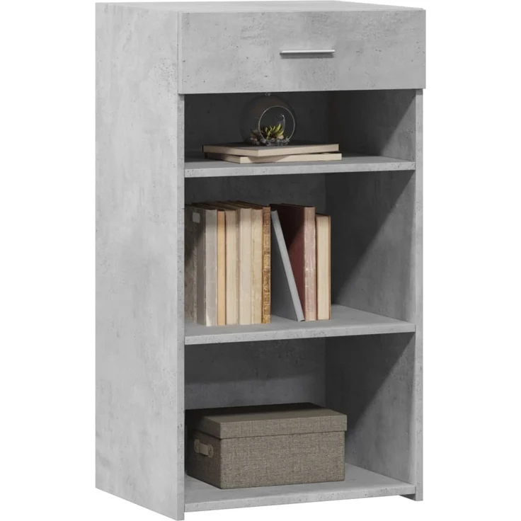 Highboard Betongrau 50 x 42,5 x 93 cm Holzwerkstoff – Bild 3
