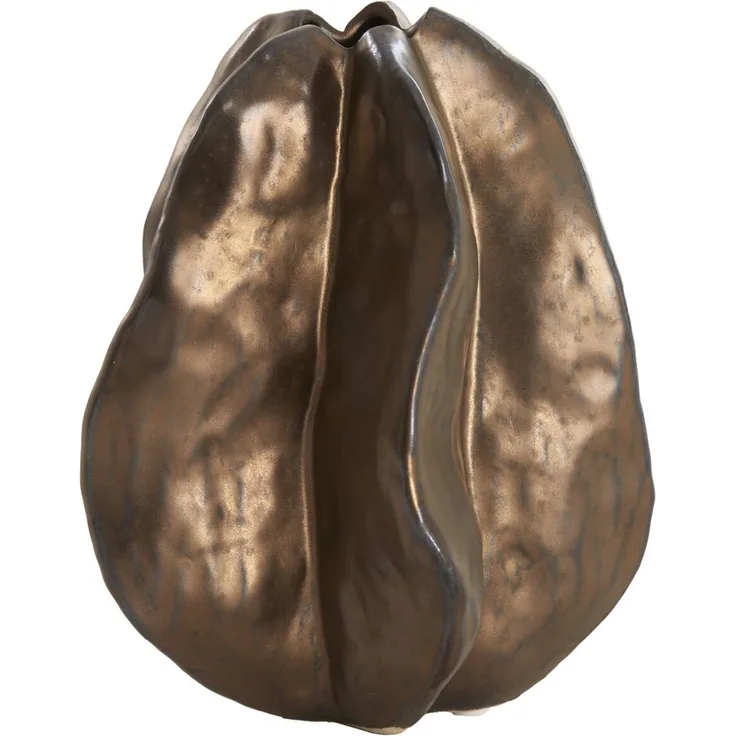 Light&Living 'IDRIJA' Vase, Metall bronze, 10 x 13.5 x 11.5 cm