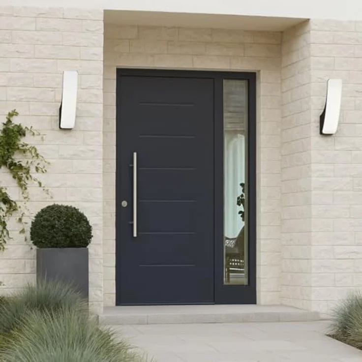 TELEFUNKEN LED Außenwandleuchte, 15 Watt, 1.800 Lumen, 4.000 Kelvin, IP44, Schwarz, 263x86x144mm – Bild 2