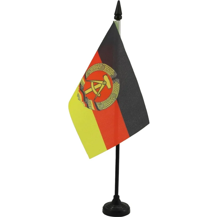 AZ FLAG - Tischflagge Deutsche Demokratische Republik - 15x10 cm - Ddr Tischfahne 10x15 Cm - Flaggen