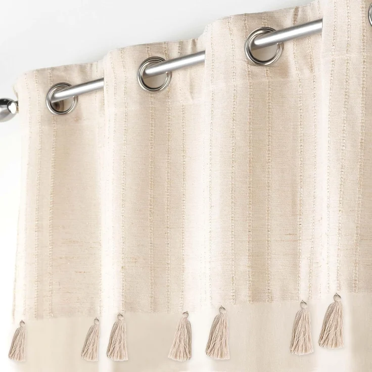 U10 Gardine mit Öesen IZIG, Beige, 140x240 cm – Bild 3