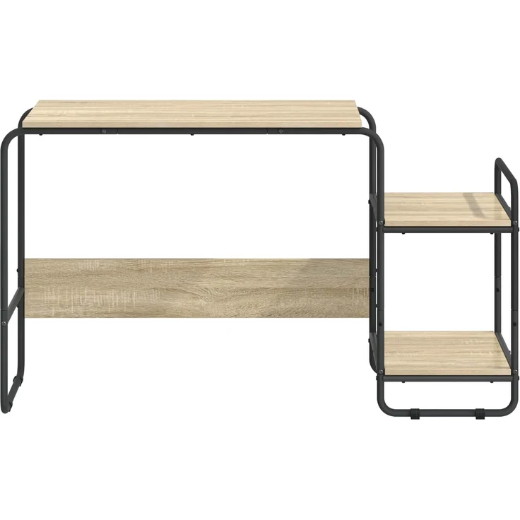 vidaXL Schreibtisch mit Stauraum Sonoma-Eiche 131,5 x 50 x 75,5 cm 8008051 – Bild 3