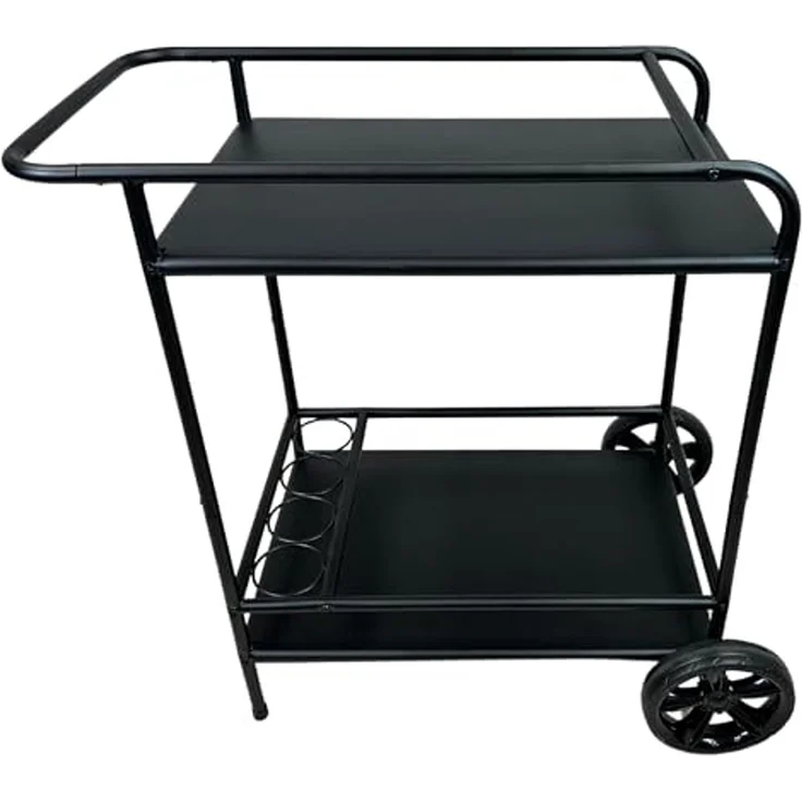 abc HOME Servierwagen Outdoor, zwei Ablageflächen, Flaschenhalterungen – Bild 1