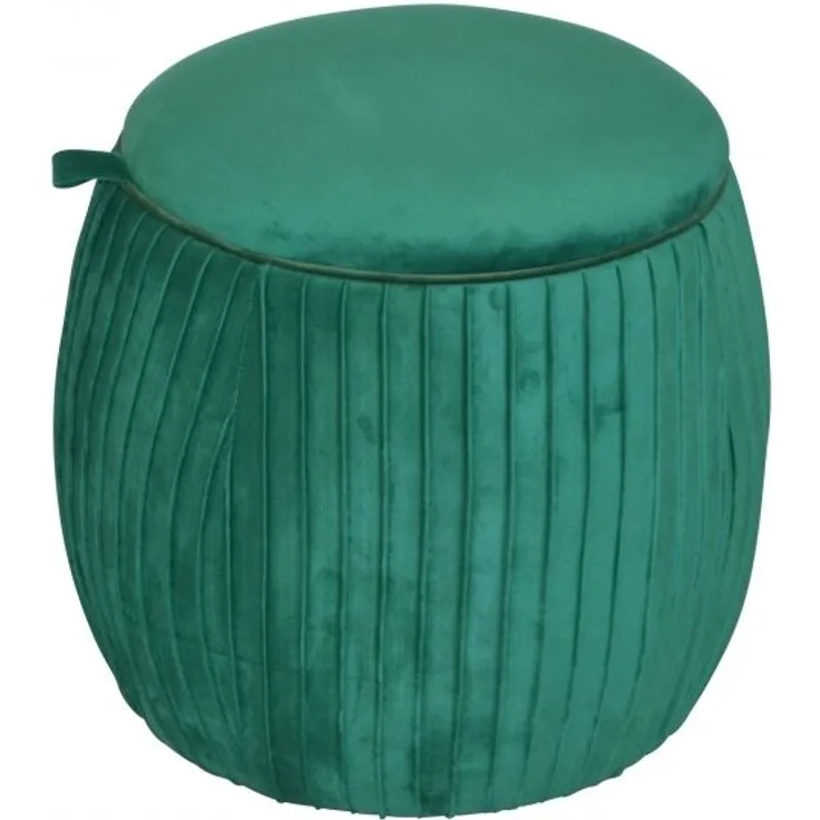 Sitzhocker mit Stauraum "Anna" grün
