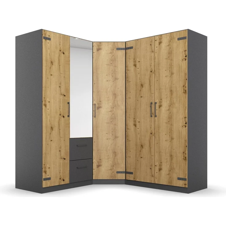 rauch Schrank-Set Holmes, mit Applikationen "Industrial Style" – Bild 5