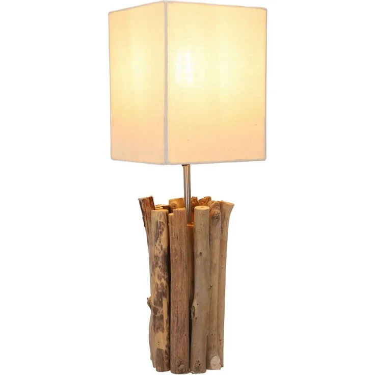 Guru-Shop Tischleuchte Tischleuchte Tischlampe Kukuma, Treibholz,., Leuchtmittel nicht inklusive