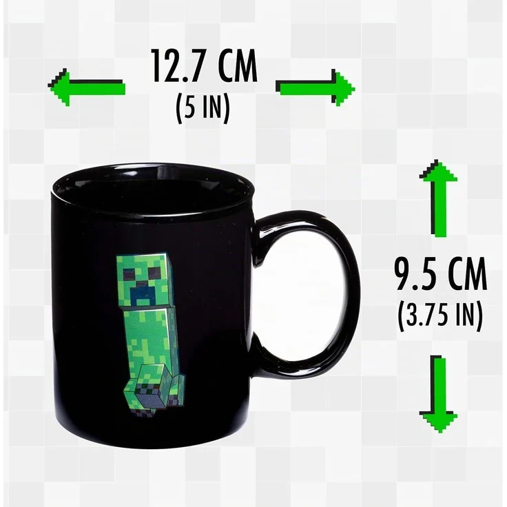 Paladone Minecraft Creeper Heat Change Mug Einzelbild 0 3 l Mehrfarbig Keramik Tasse Universal – Bild 3
