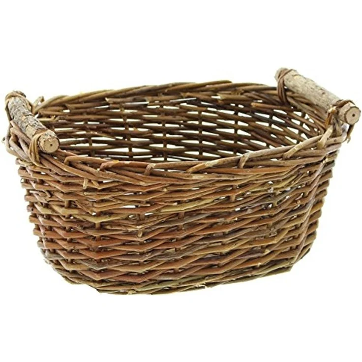 Füllkorb Holzgriff groß Aufbewahrungskorb Schale Obstkorb Tischdeko Korb – Bild 1