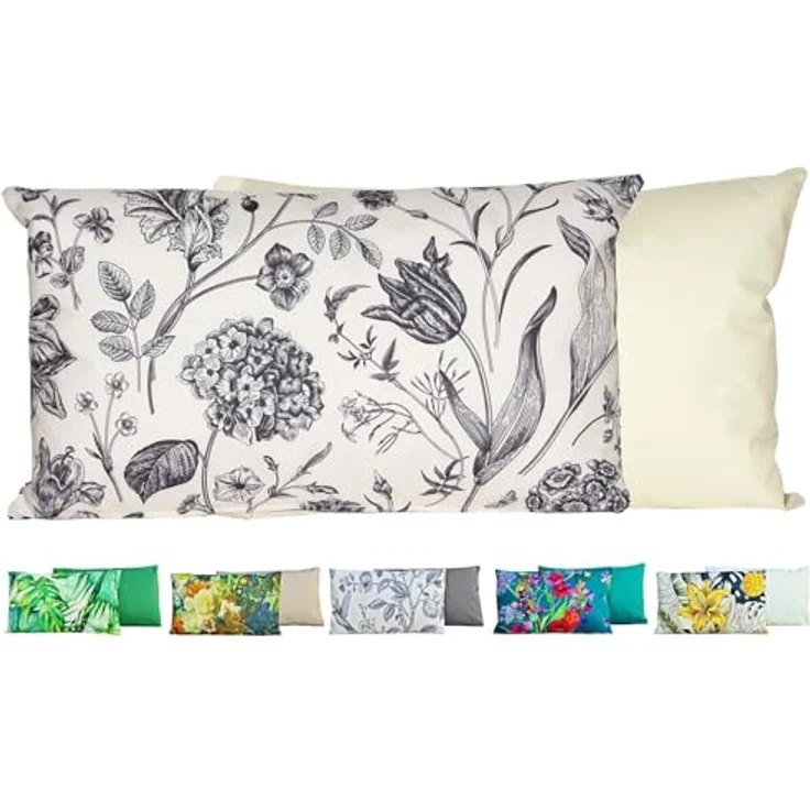JACK Dekokissen Outdoor Lounge Kissen 30x50cm Motiv inkl. Füllung, mit Lotus-Effekt, Robust, Strapazierfähig, für Innen & Außen geeignet – Bild 2