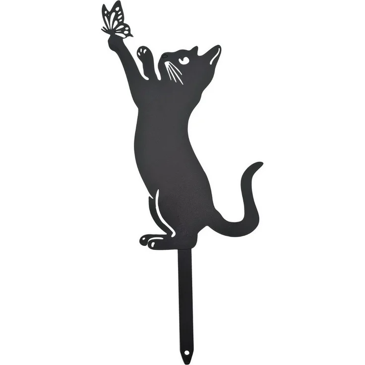 abc HOME Gartenstecker Katzen, Silhouette, 3er Set 3er Set – Bild 2