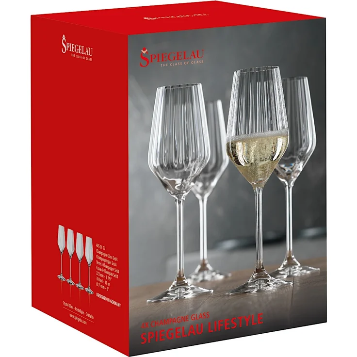 SPIEGELAU 4-teiliges Champagnerglas-Set LifeStyle – Bild 8