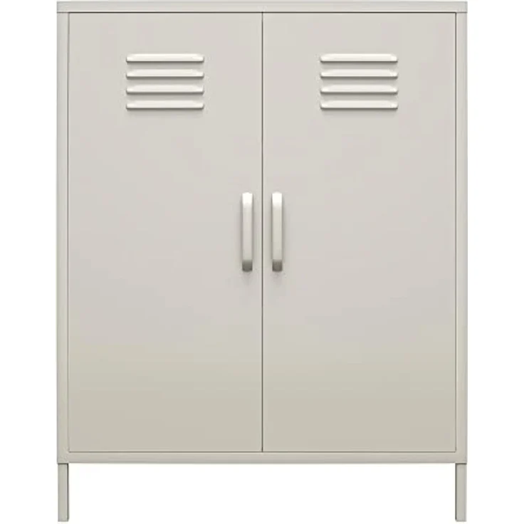 loft24 Mehrzweckschrank Bradford Spind Schrank aus Metall, 2 Türen – Bild 3