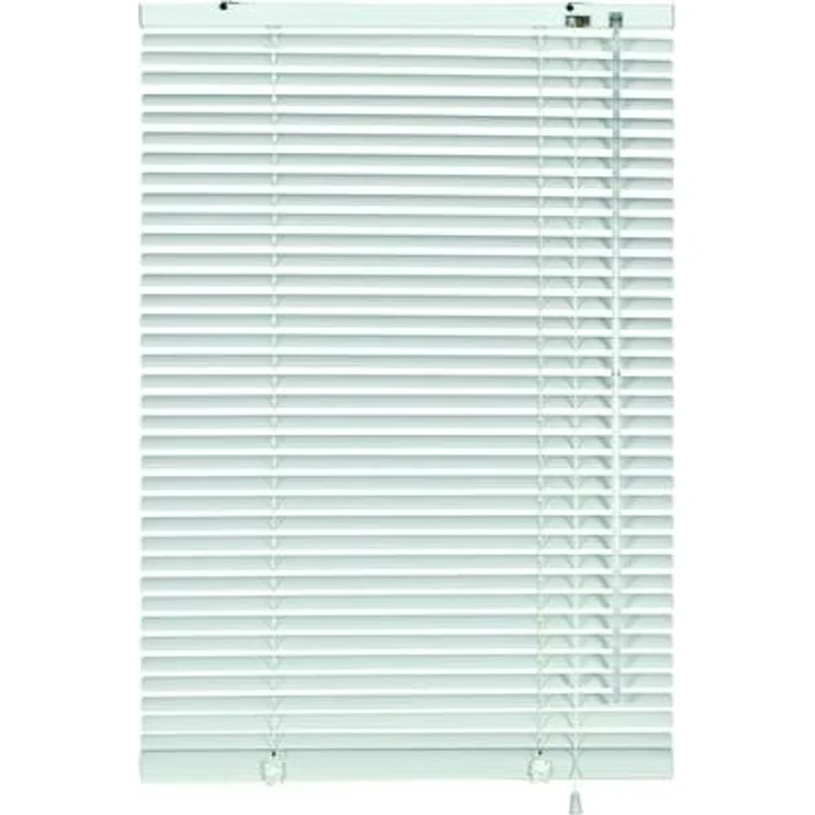 GARDINIA Alu-Jalousie, Sicht, 25 mm, Weiß, 130x90 cm – Bild 1