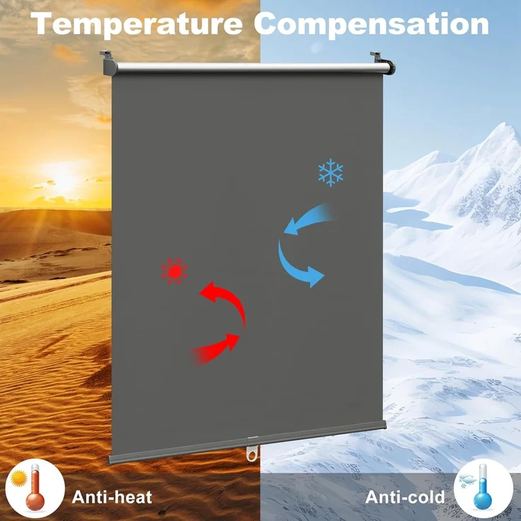 WOLTU Verdunkelungsrollo ohne Bohren, Klemmfix Thermorollo innen, Sicht- & Sonnenschutz Rollo, Schnurlos, Klemmrollo für Fenster & Türen, 70x150 cm, Anthrazit – Bild 3