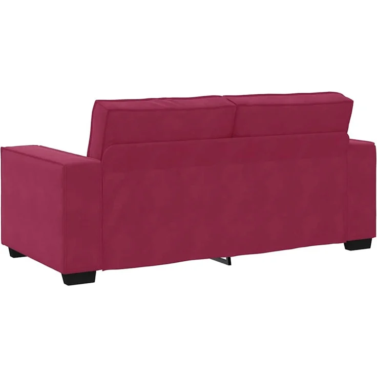 vidaXL 2-Sitzer-Sofa Weinrot 180x78x84 cm Samt 4105024 – Bild 5