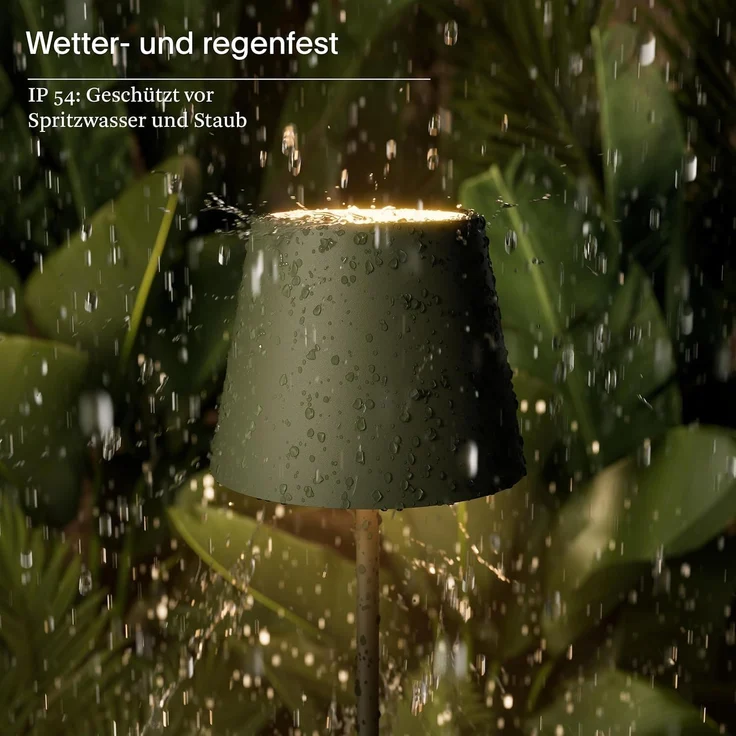 SIGOR LED Tischleuchte Akku-Tischleuchte, Dimmbar, LED fest integriert, Warmweiß – Bild 6