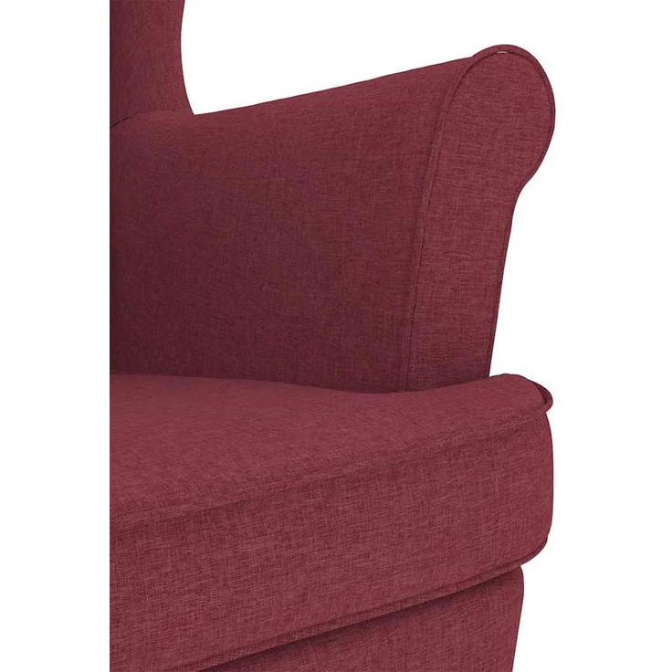 vidaXL Schaukelsessel Weinrot 74x90x102 cm Stoff 4016922 – Bild 6