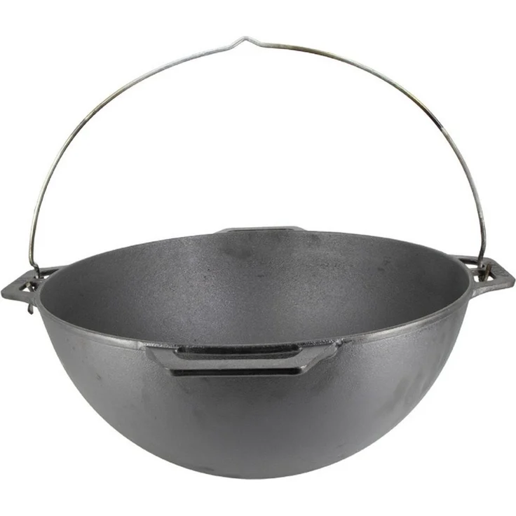 Olymp Handels GmbH Schmortopf Kasan aus Gusseisen 12L mit Henkel Camping Kazan Ø41 cm – Bild 3