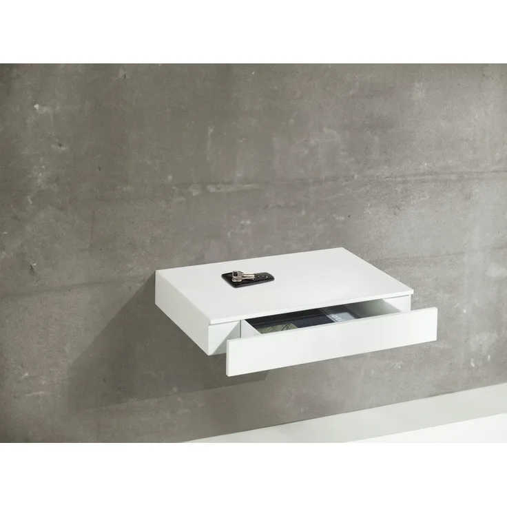 Dolle Wandregal mit Schublade Cassetto 48 x 28 cm weiß