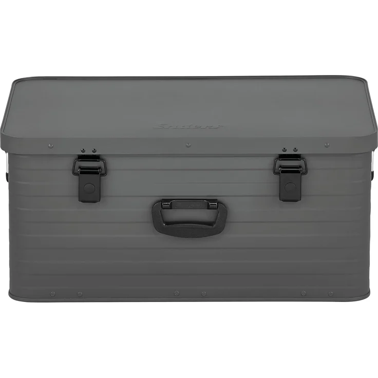 Enders® Alubox Toronto XL Grey, 80 Liter, Aluminium Box 1 mm Wandstärke, spritzwasserdicht, stapelbar - Alukiste, Metallkiste, Metallbox mit Deckel - verwendbar als Transportbox, grau #3884