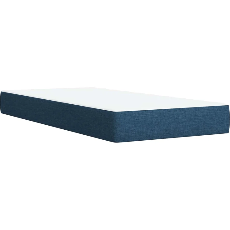 vidaXL Ottoman-Bett mit Matratze und LED Blau 200 x 200 cm Stoff 3457265 – Bild 7
