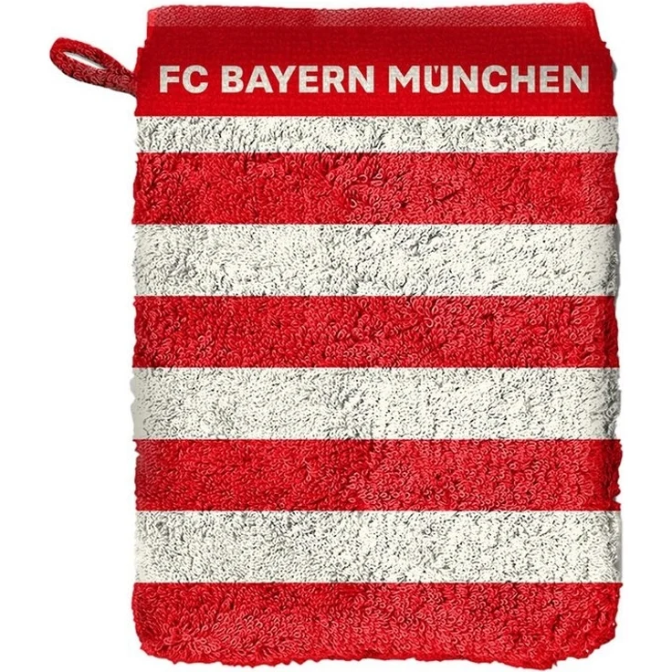 FC Bayern München Badetuch FC Bayern München I Waschhandschuh I Waschlappen I 2er Set, Baumwolle – Bild 3