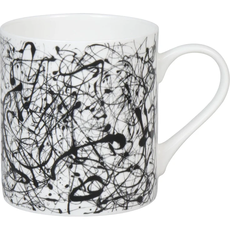 KÖNITZ Becher 1150043053 ARTselection Number 14: Gray by Jackson Pollock, 400 ml, Bone China Porzellan – Bild 2