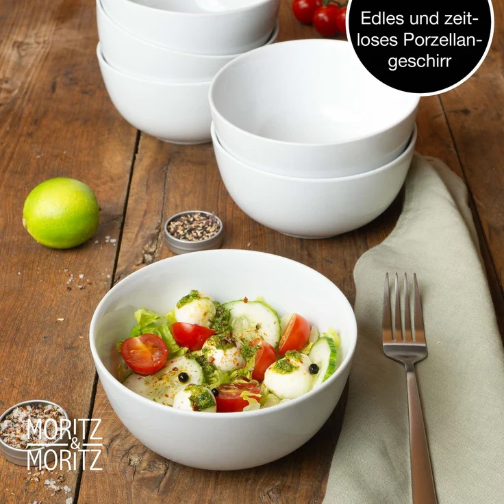 Moritz & Moritz BASIC 6tlg Schüssel Set weiß – Bild 5