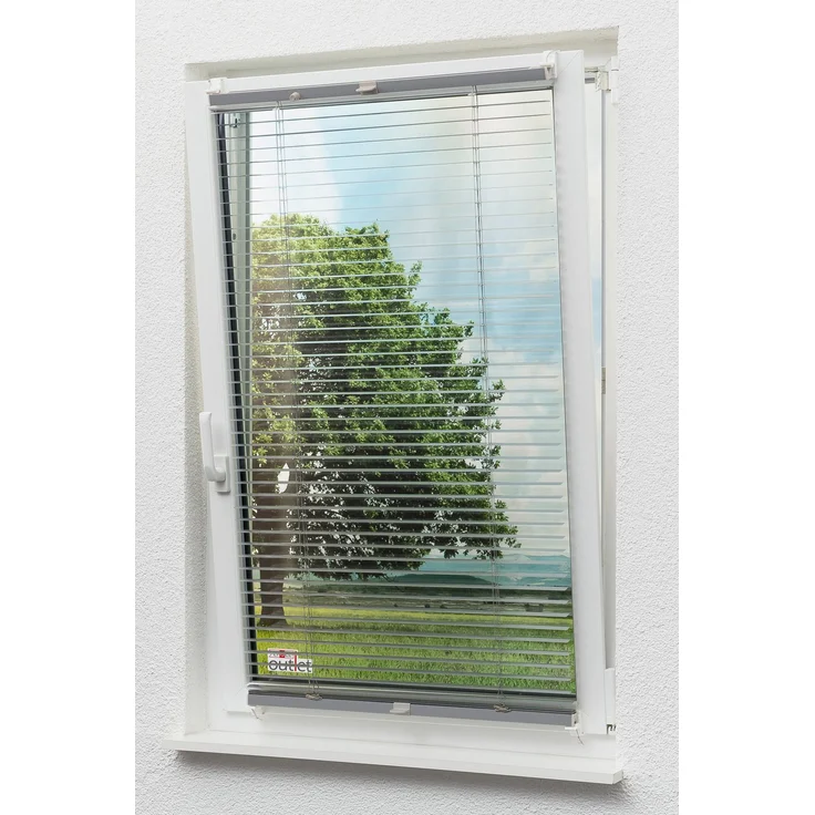 Klemmjalousie aus Alu (B x H) 60cm * 130cm in silber, frei verschiebbar – Bild 6
