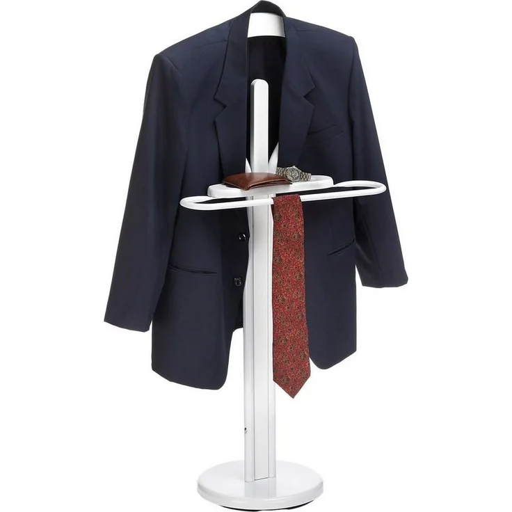 IDIMEX Herrendiener MATTEO, Herrendiener aus Metall und MDF stummer Diener mit Ablage Kleiderbügel – Bild 1