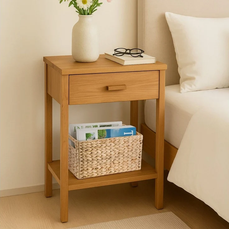 Youyijia Wäschekorb Handgewebter, schmaler Aufbewahrungskorb 39 × 14 × 24,7 cm Wäschekorb – Bild 3